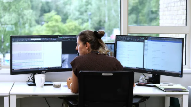 Our team at work